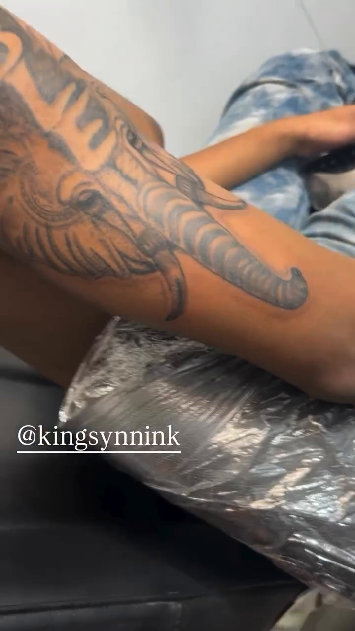 Tattoo by @kingsynnink — black_and_grey, realism