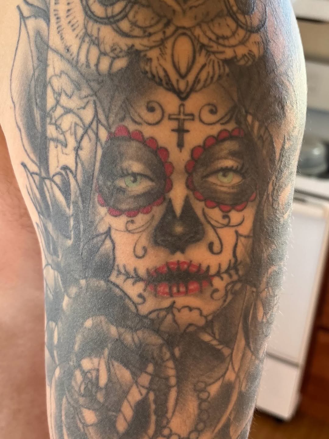 Tattoo by @trendellatattoos — black_and_grey, realism