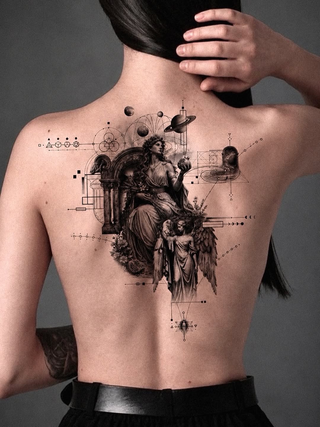 Tattoo by @seraph_gmt — realism, geometric