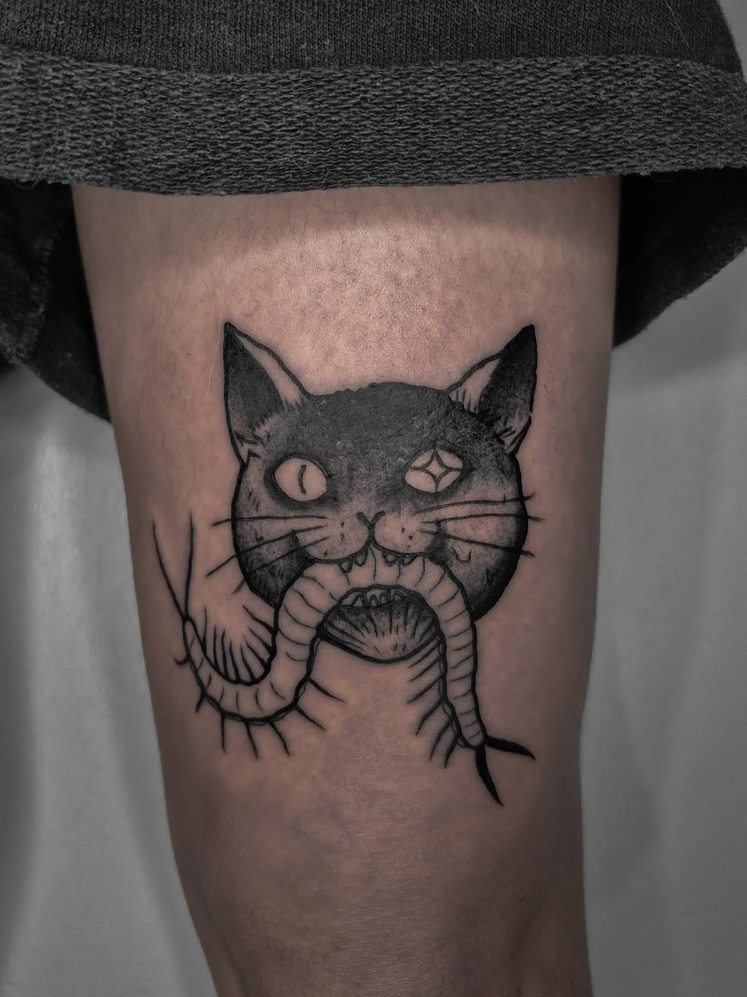 Tattoo by @pdro.yo — ignorant, black_and_grey