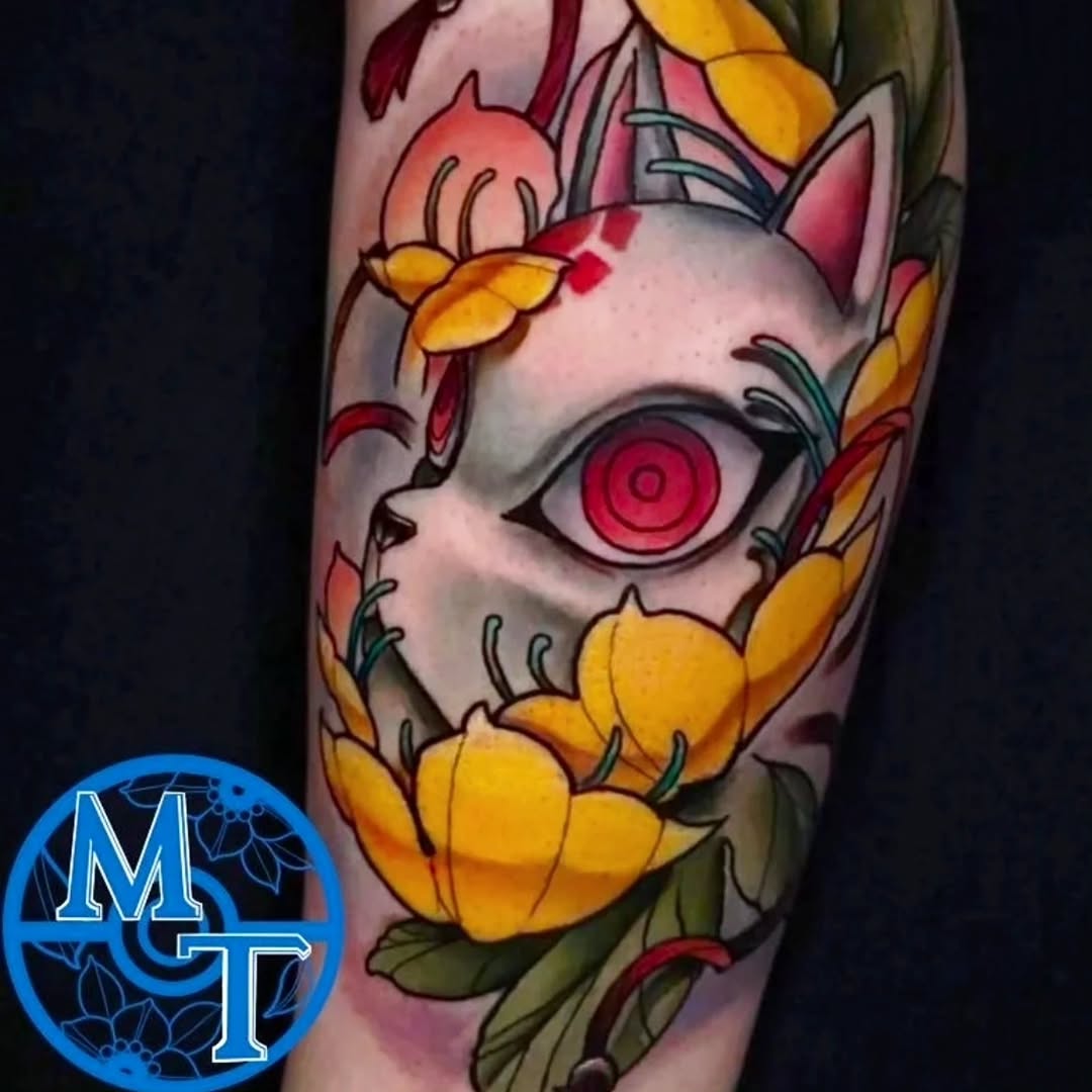 Tattoo by @m.truthtattoos — new_school, anime