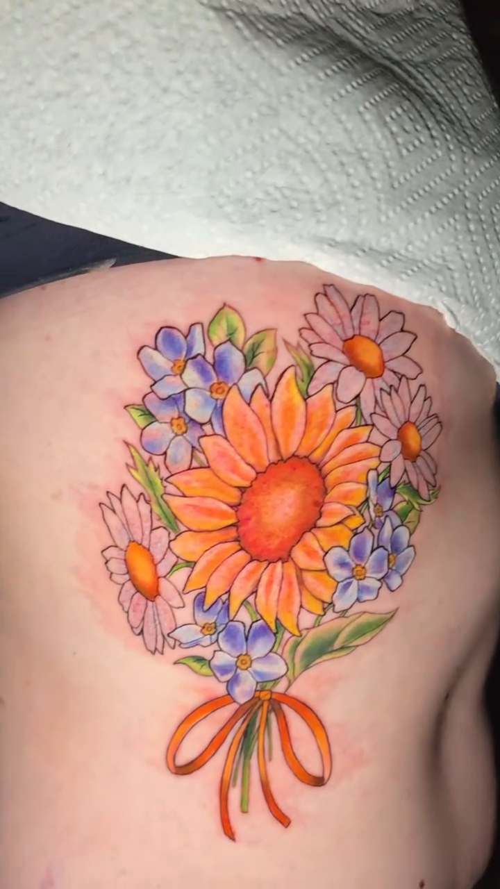 Tattoo by @aprilhightattoo — illustrative, watercolor