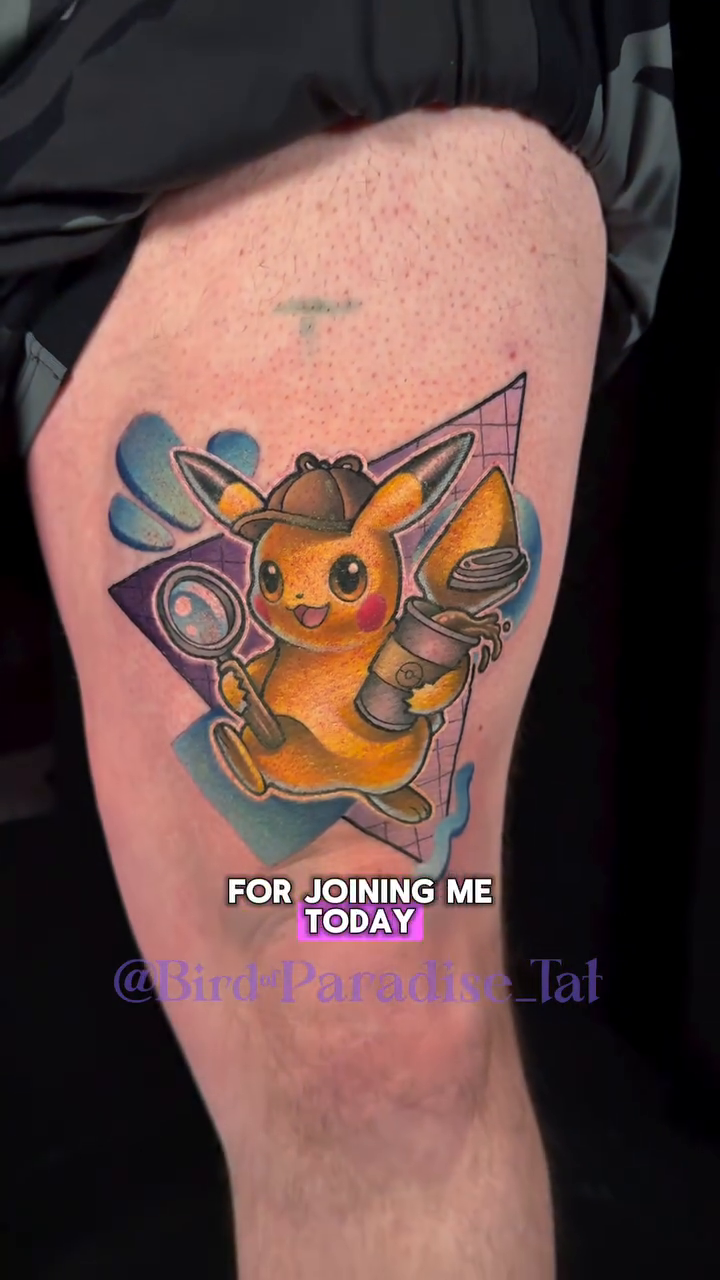 Tattoo by @birdofparadise_tat — illustrative, anime