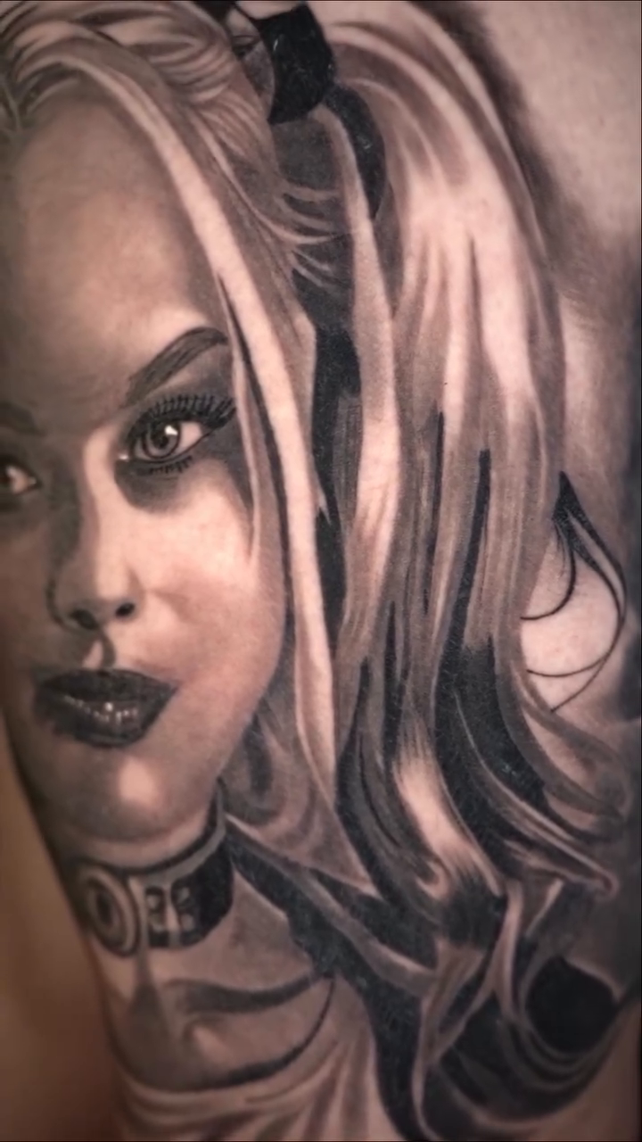 Tattoo by @travtatts โ realism, black_and_grey