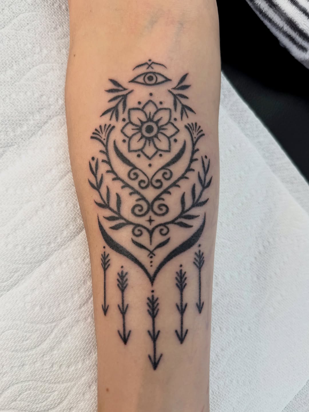 Tattoo by @lefthandpoke โ blackwork