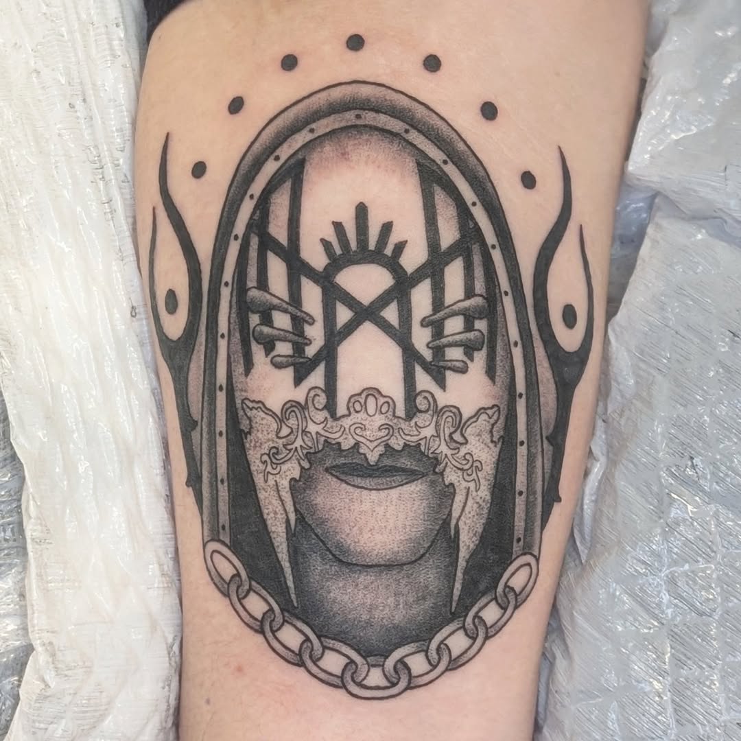 Tattoo by @casxket — blackwork, illustrative