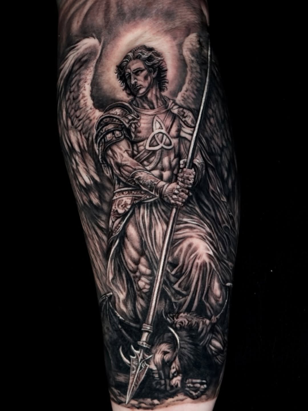 Tattoo by @s0phia_tattoos — realism, black_and_grey