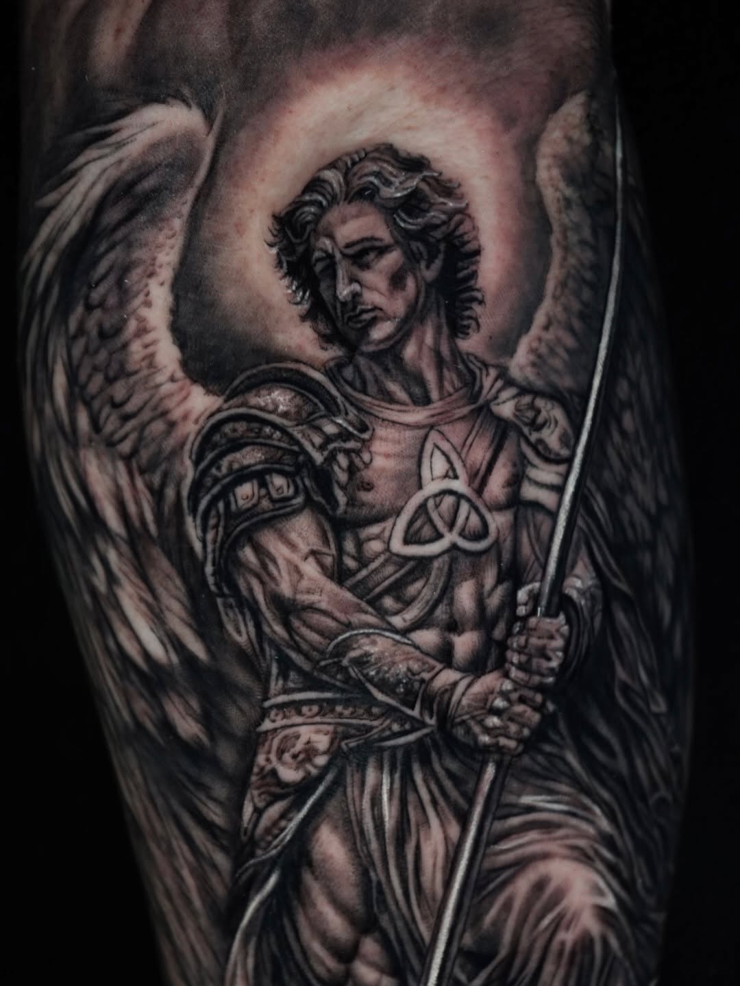 Tattoo by @s0phia_tattoos — realism, black_and_grey
