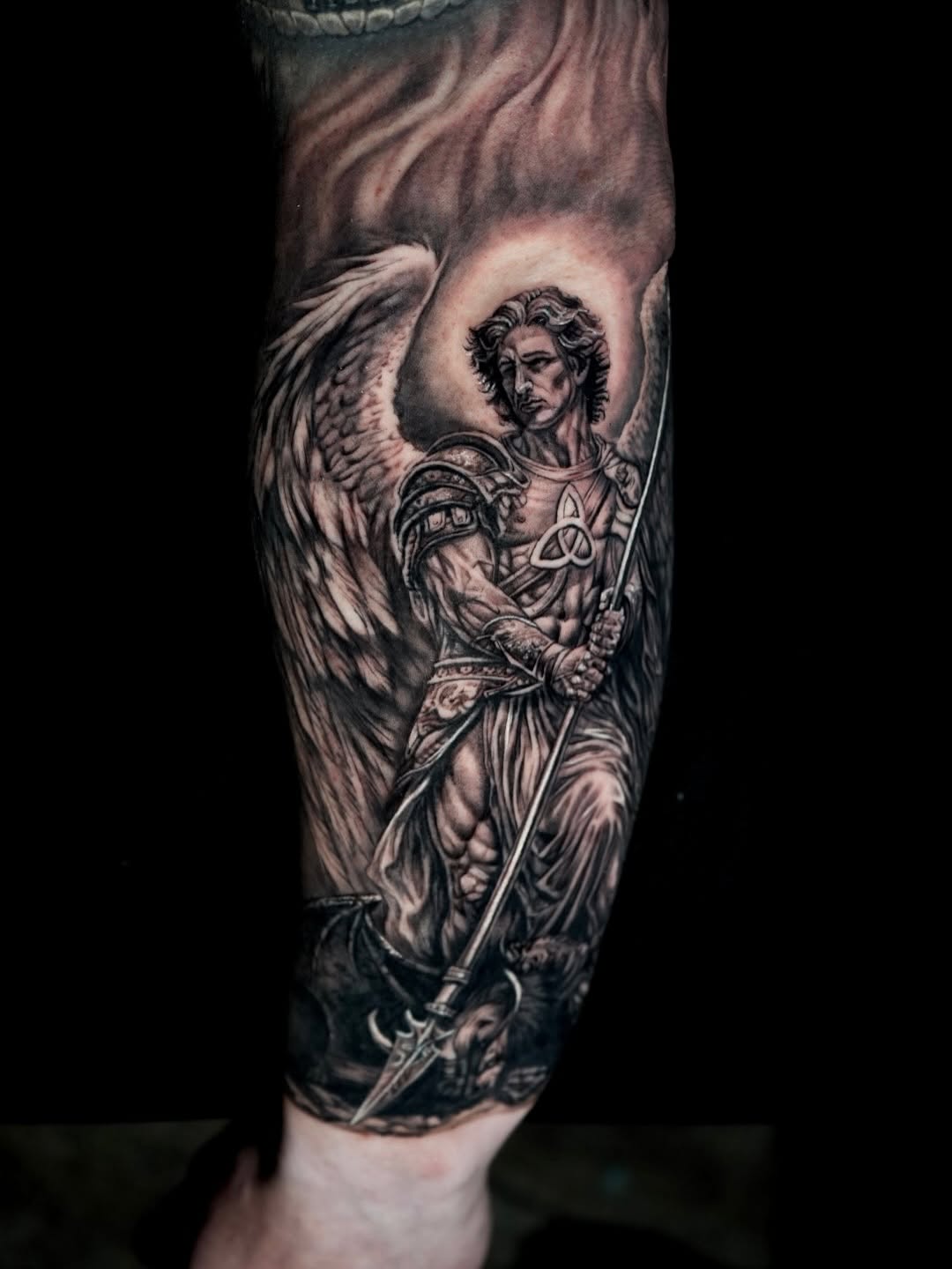 Tattoo by @s0phia_tattoos — realism, black_and_grey