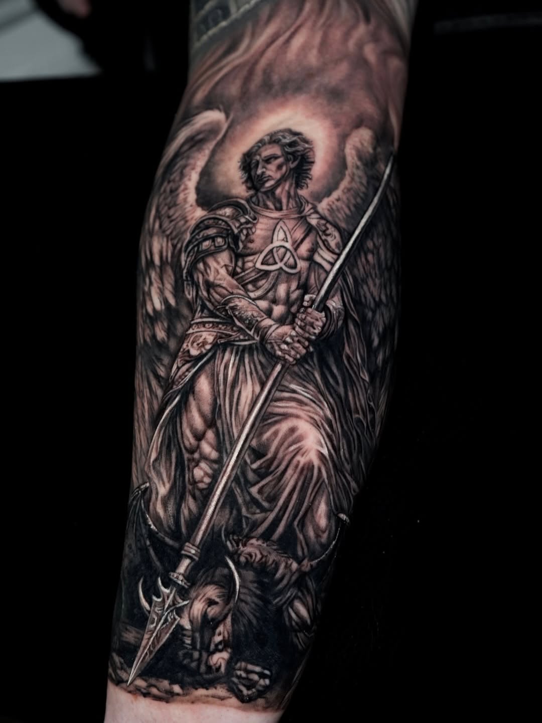 Tattoo by @s0phia_tattoos — realism, black_and_grey