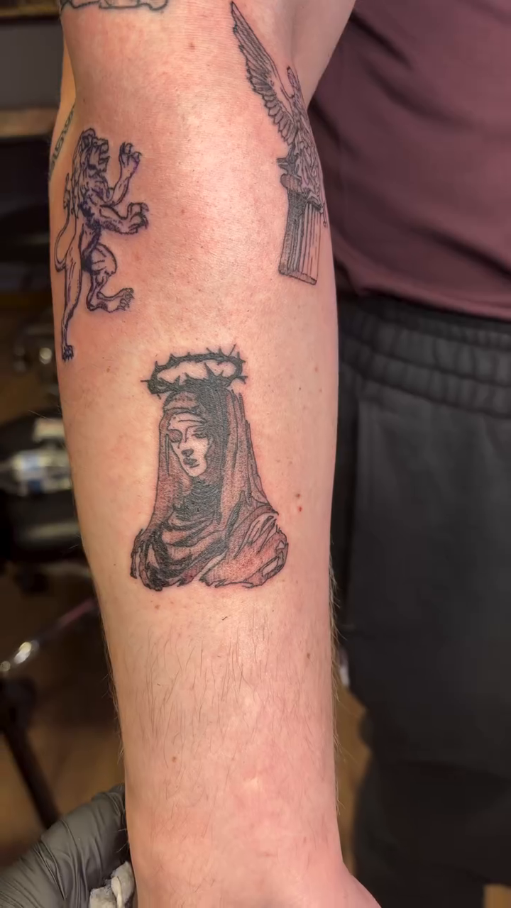 Tattoo by @inkbymichiii — black_and_grey