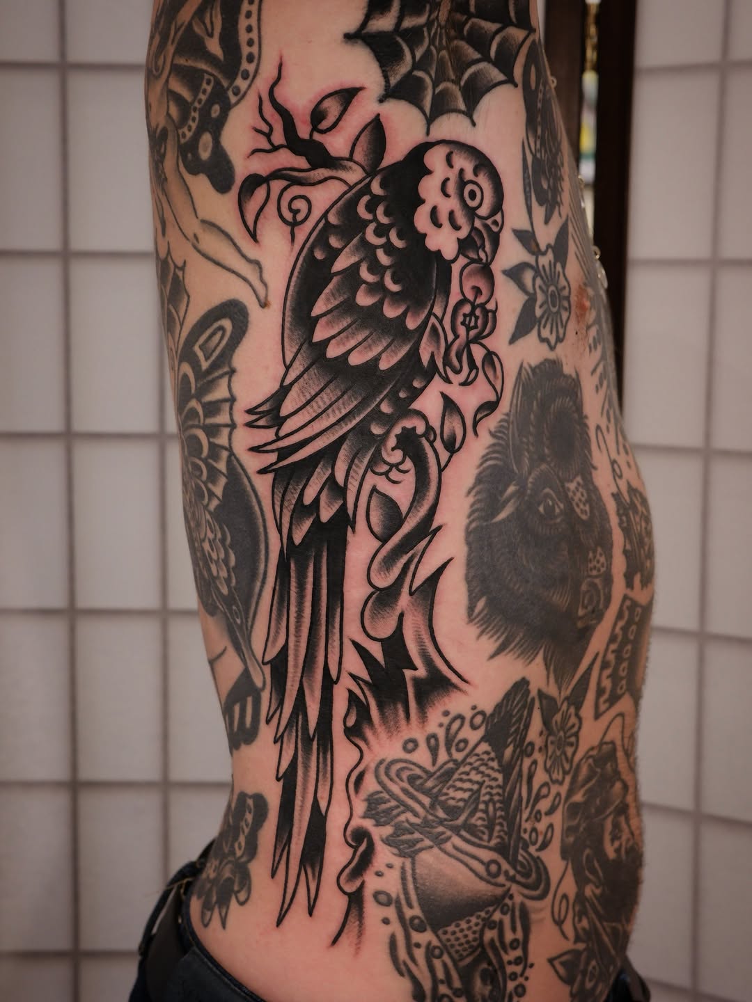 Tattoo by @rempetattoo โ american_traditional, black_and_grey