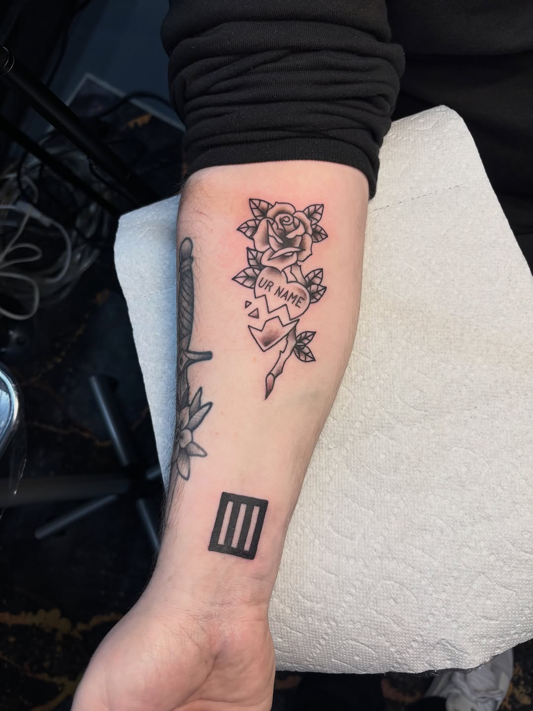 Tattoo by @shipcartel — american_traditional, lettering_script