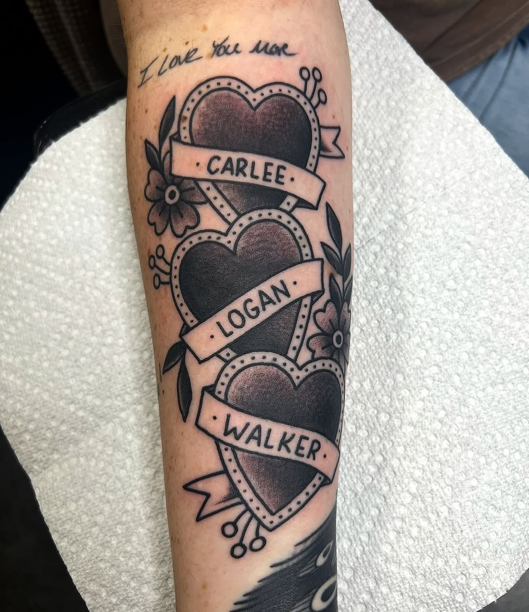 Tattoo by @taylorthetattooer โ american_traditional, lettering_script