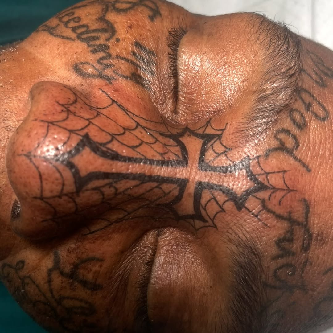 Tattoo by @chrissyungrew — blackwork, lettering_script