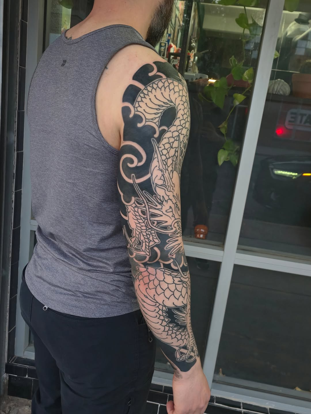 Tattoo by @john.sunderland โ japanese_irezumi, blackwork