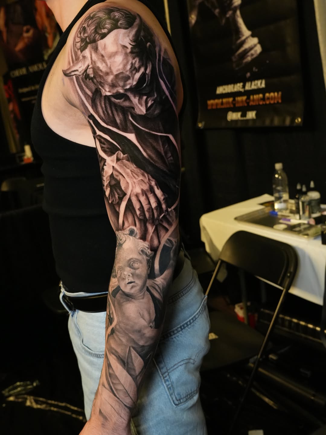 Tattoo by @nik__ink โ realism, dark_realism