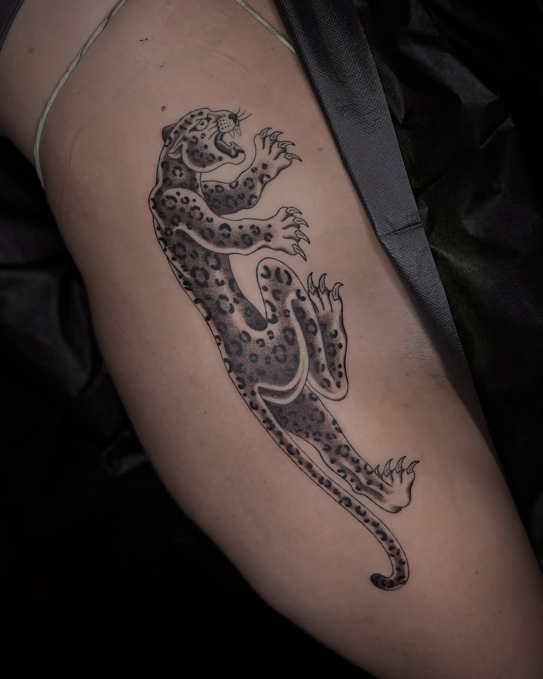 Tattoo by @jakeryantats — black_and_grey, chicano