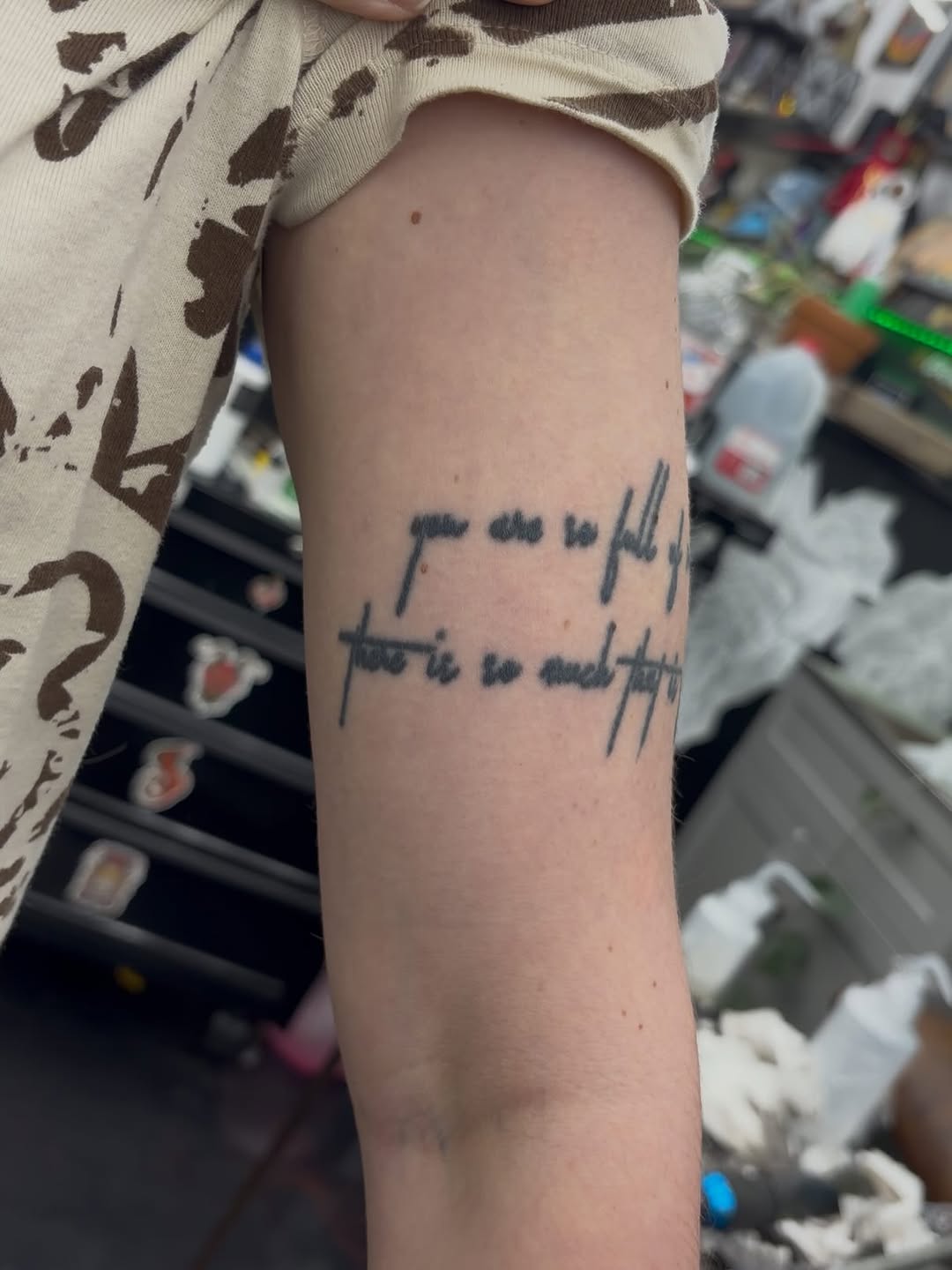 Tattoo by @keybone.tattoo — lettering_script, fine_line