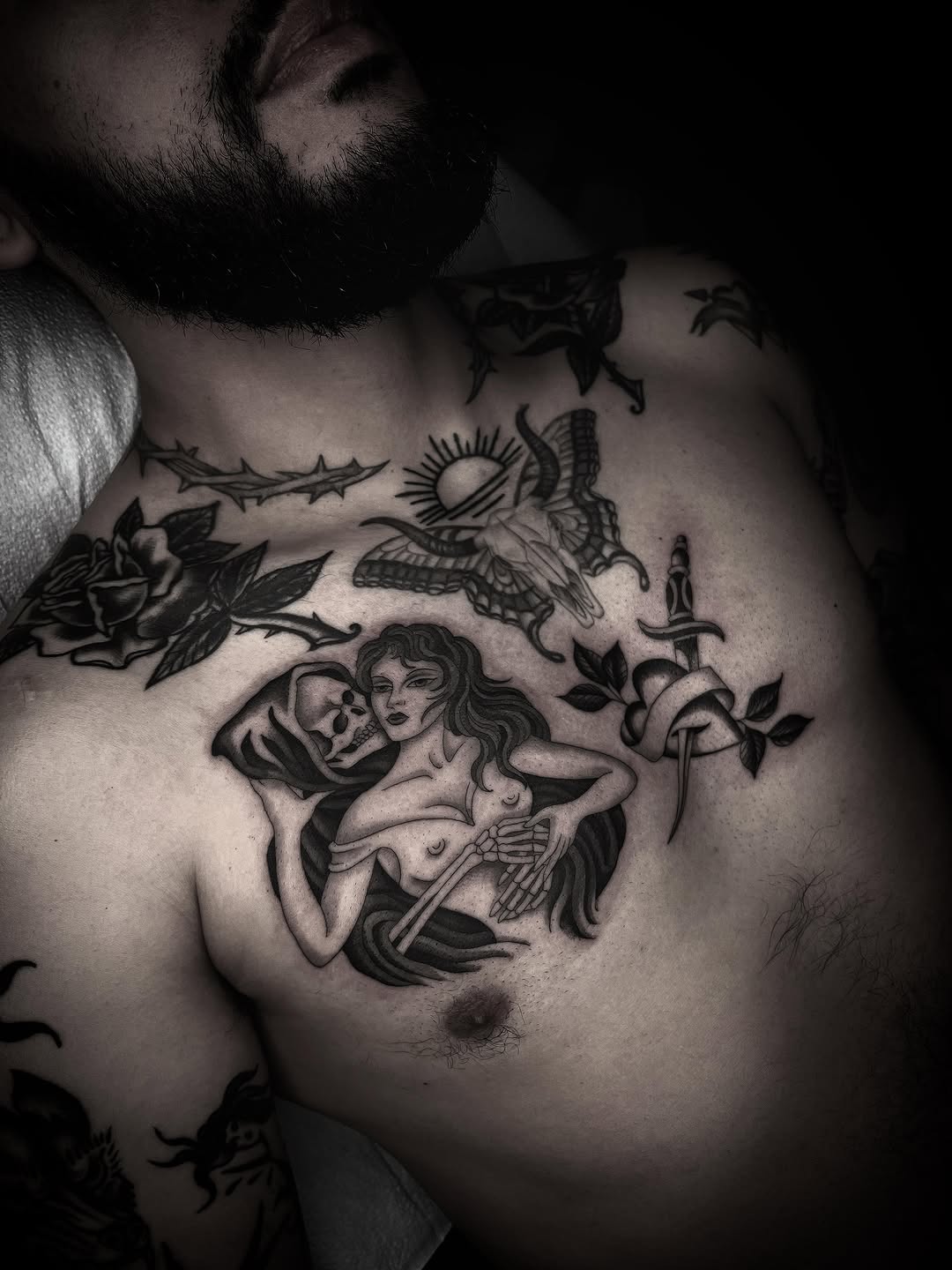 Tattoo by @linahsiaotattoo — black_and_grey, illustrative