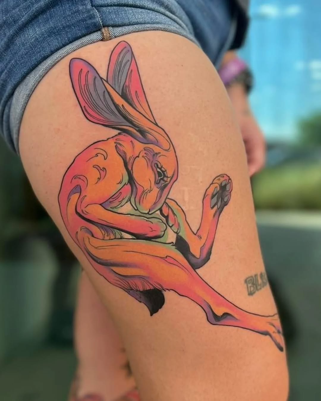 Tattoo by @the_last_centra — new_school, trash_polka