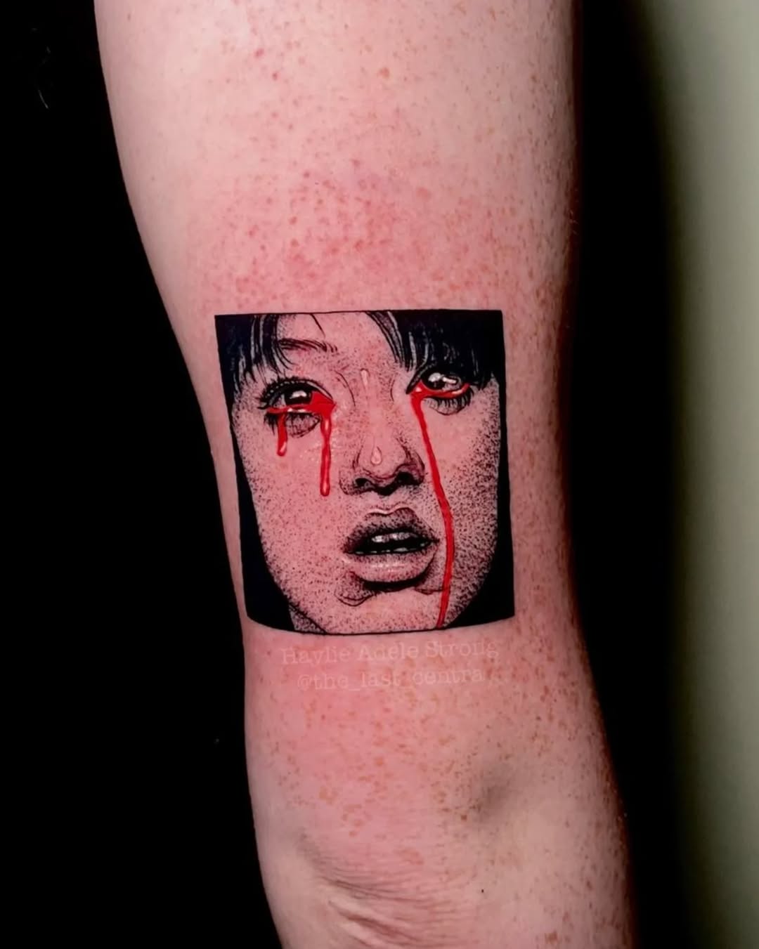 Tattoo by @the_last_centra — dark_realism, black_and_grey