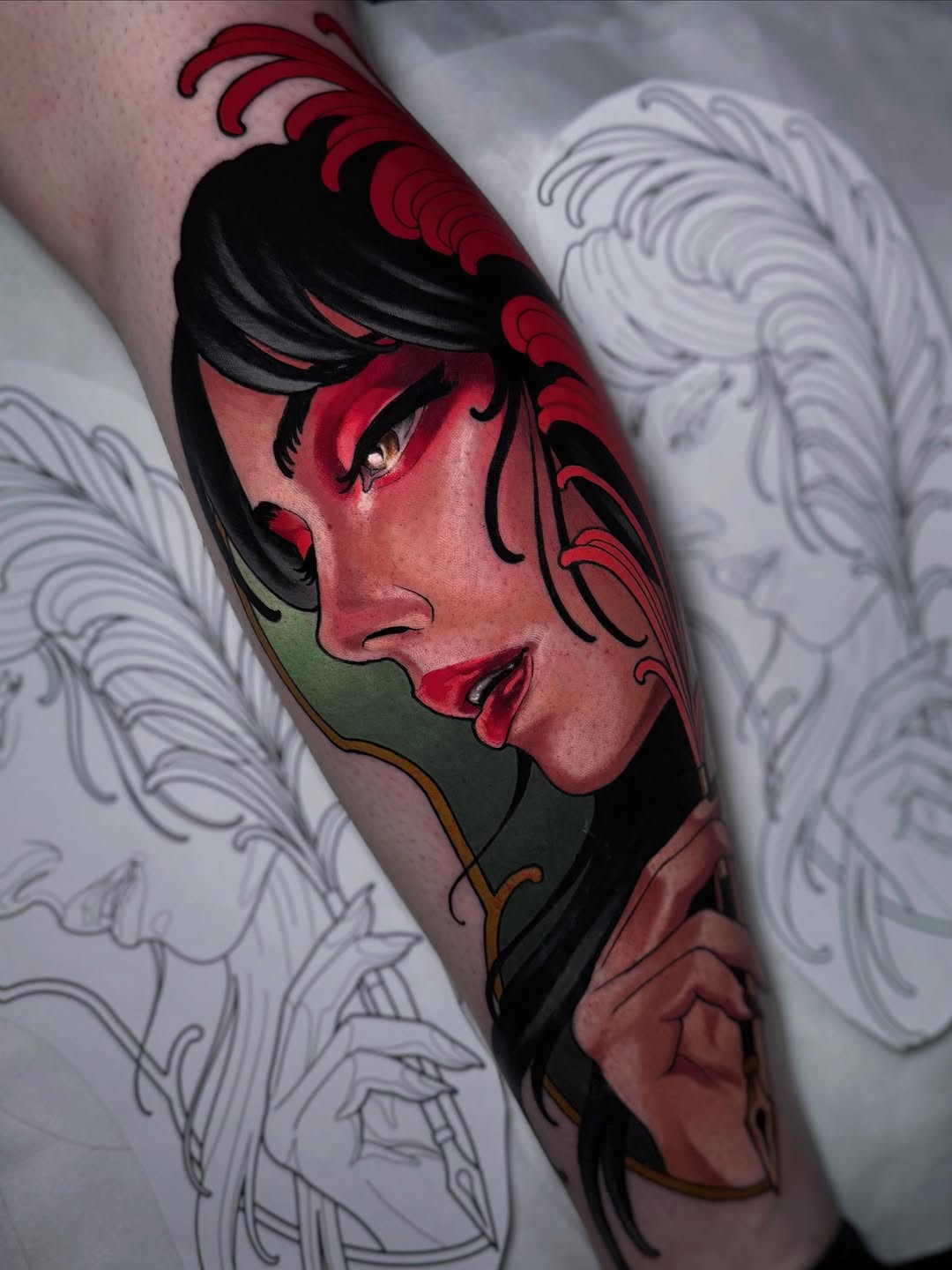 Tattoo by @kikifiligree — realism, neo_traditional