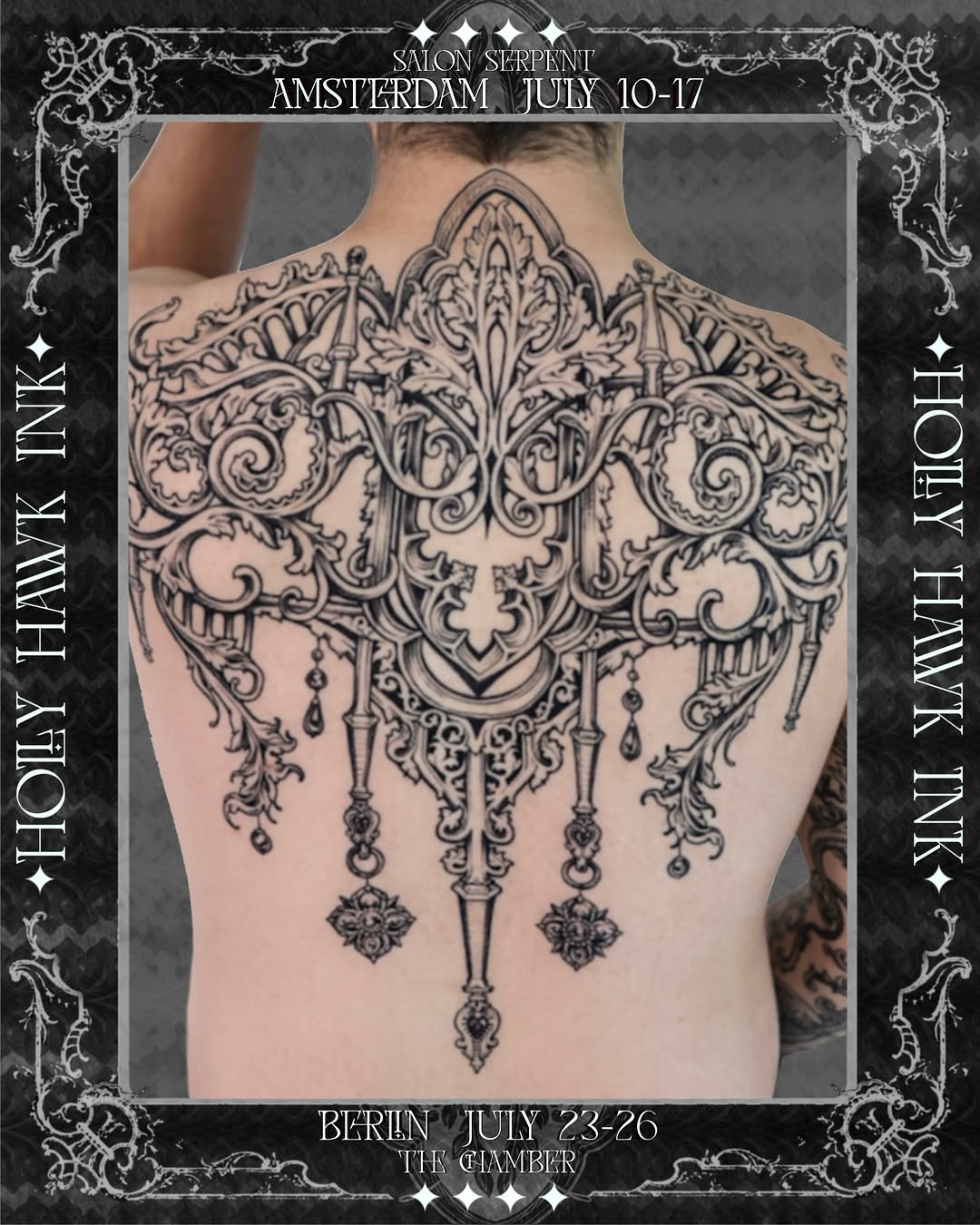 Tattoo by @hollyhawk.ink โ ornamental, black_and_grey
