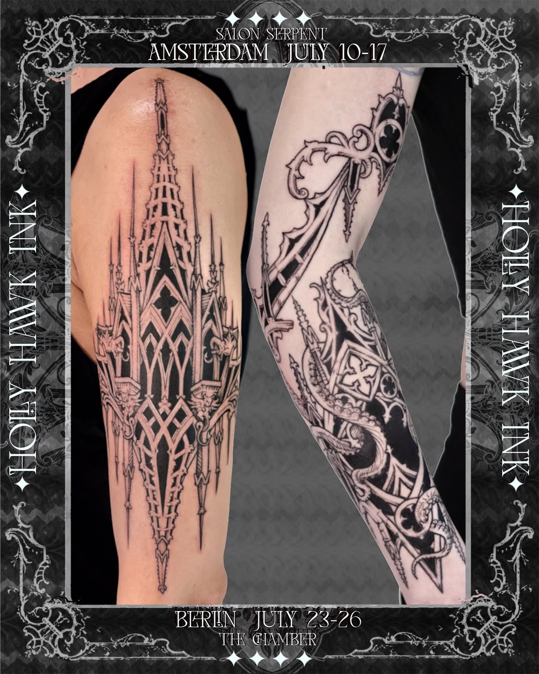 Tattoo by @hollyhawk.ink โ blackwork, geometric