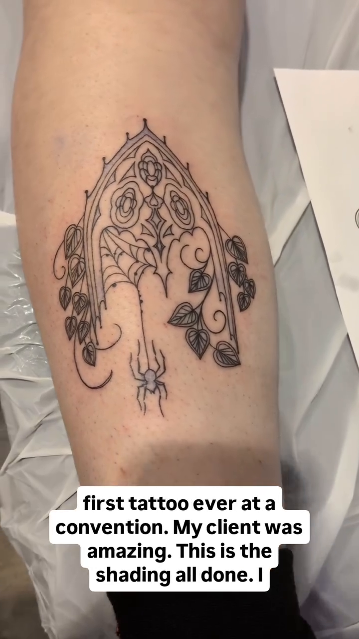 Tattoo by @fernewt — fine_line, black_and_grey
