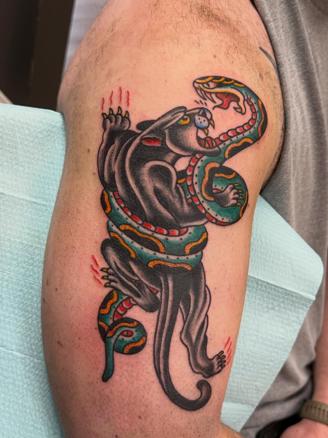 Tattoo by @jesseboss_tattoo — american_traditional, illustrative