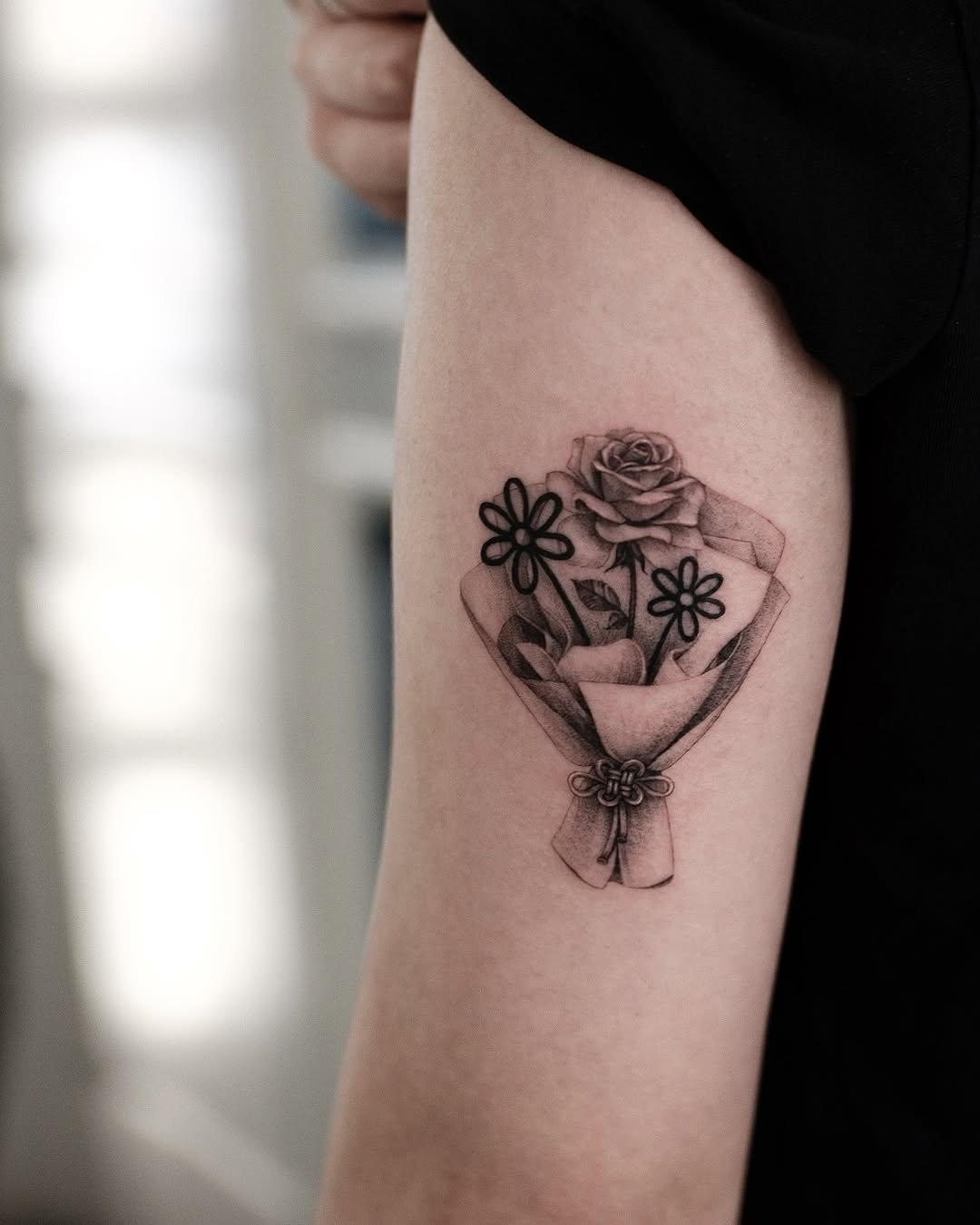 Tattoo by @zeke.tattoo — black_and_grey, fine_line