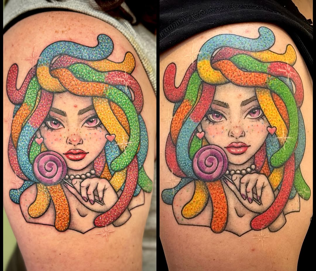 Tattoo by @art.by.ashley93 — new_school, illustrative