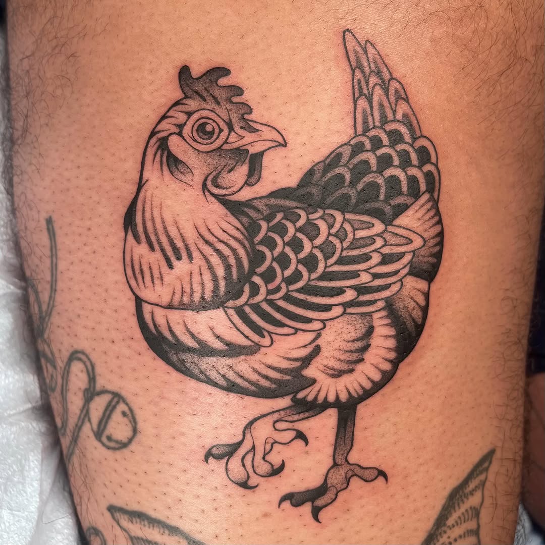 Tattoo by @carlavtattoos — american_traditional, black_and_grey