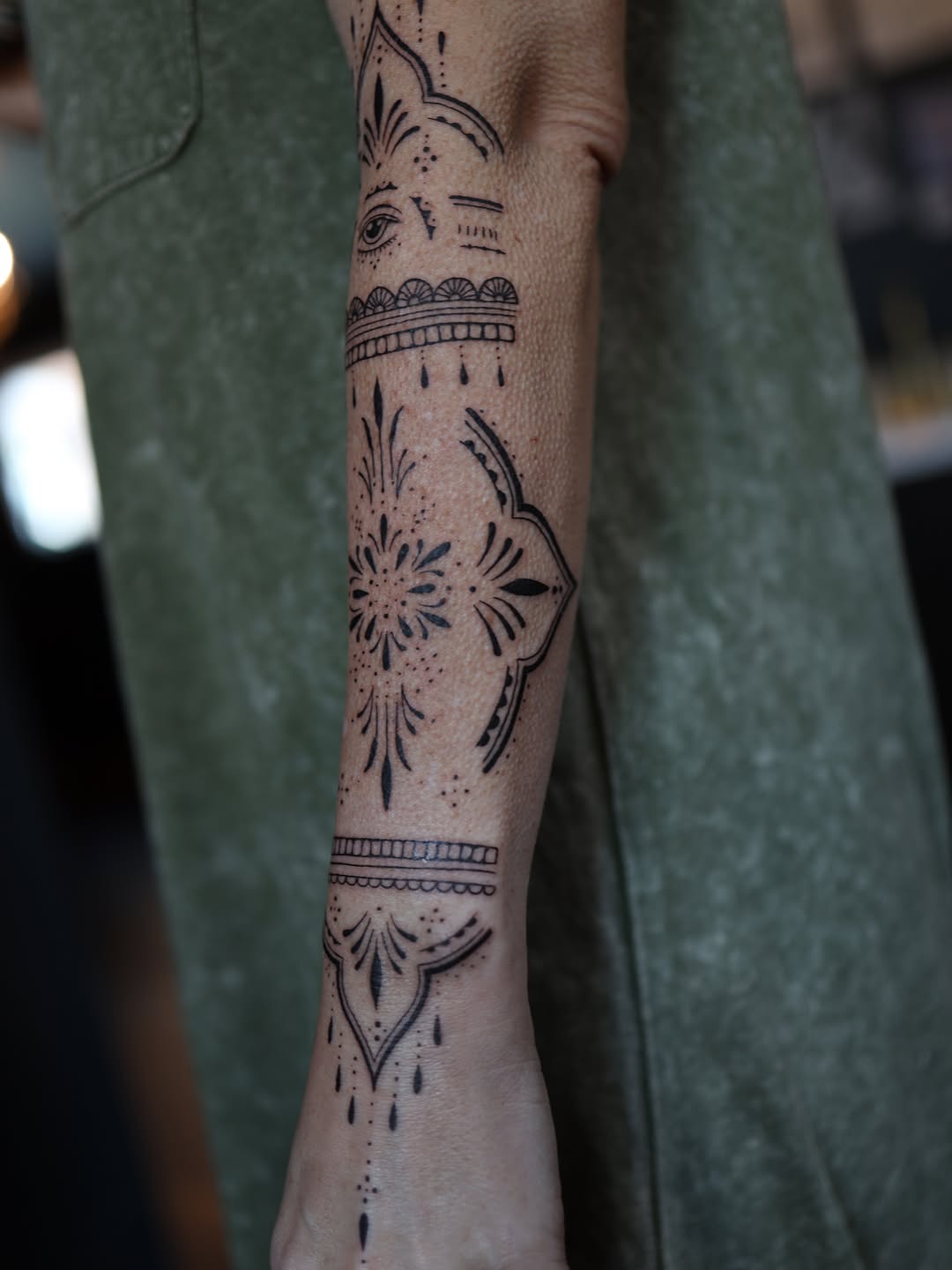 Tattoo by @morganpurcey — dotwork