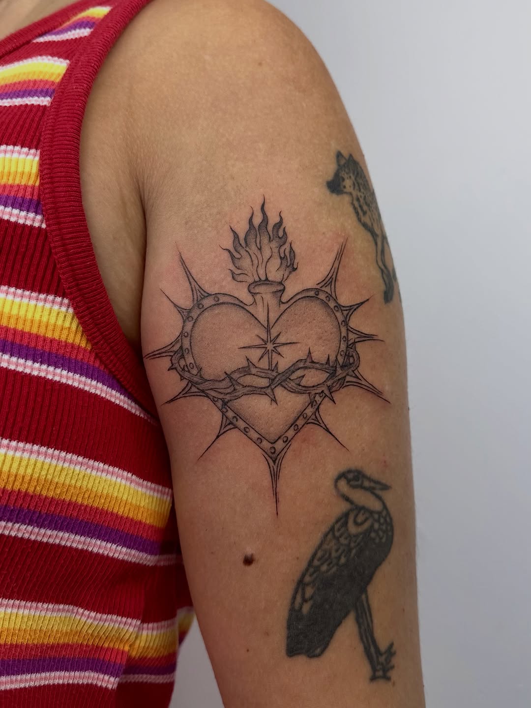Tattoo by @artbykay.la โ fine_line, black_and_grey