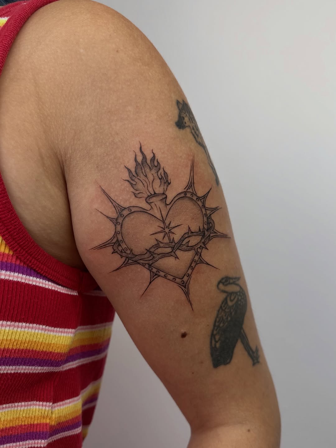 Tattoo by @artbykay.la โ fine_line, black_and_grey