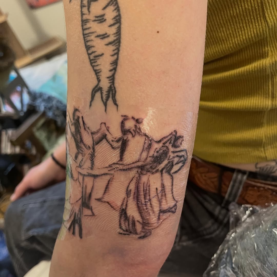 Tattoo by @creaturenomad — sketch