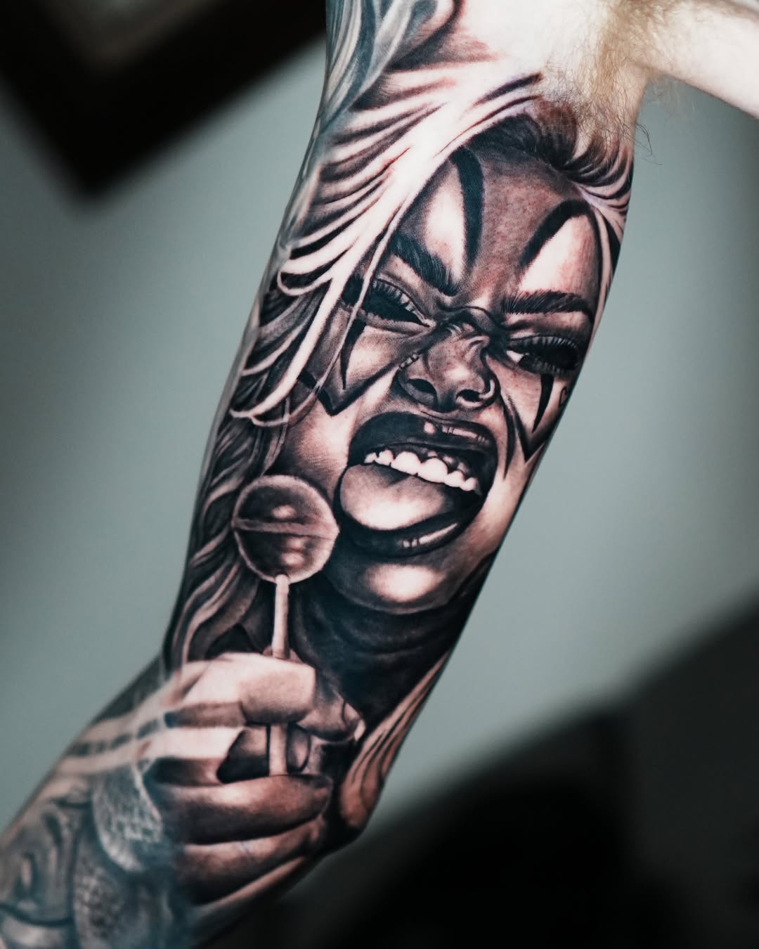 Tattoo by @mrdrextattoo โ realism, black_and_grey