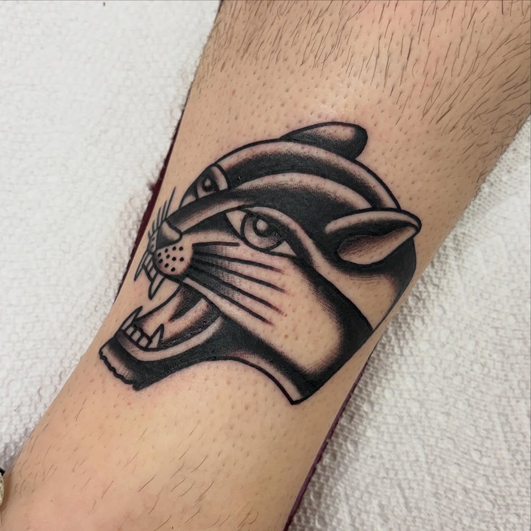 Tattoo by @brentallentattoos — american_traditional, black_and_grey