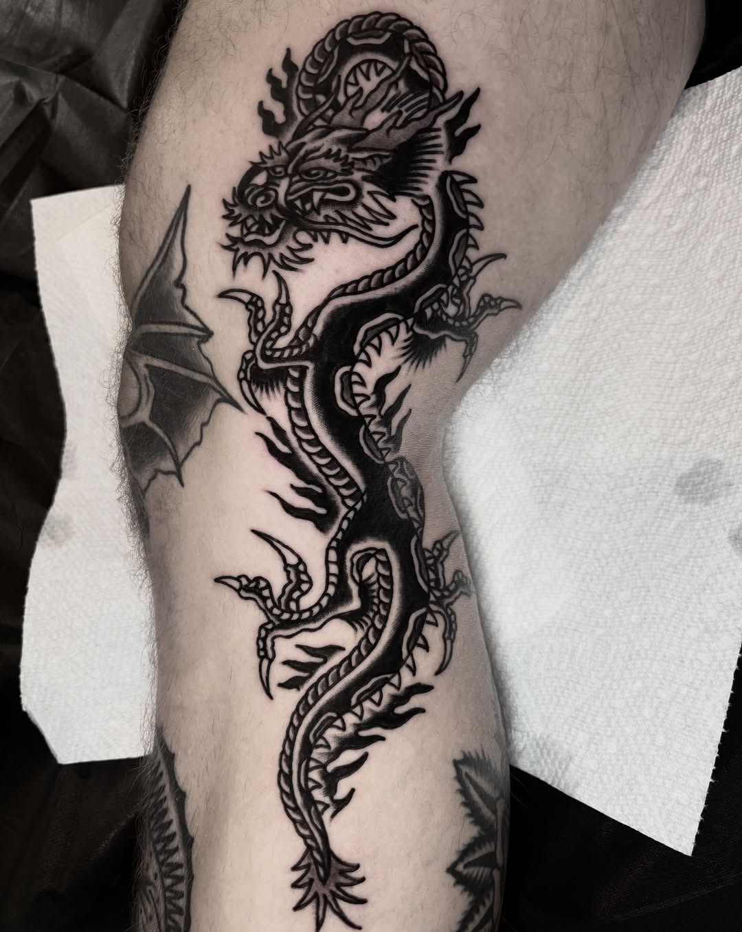 Tattoo by @chavolui_tattoos — american_traditional, blackwork