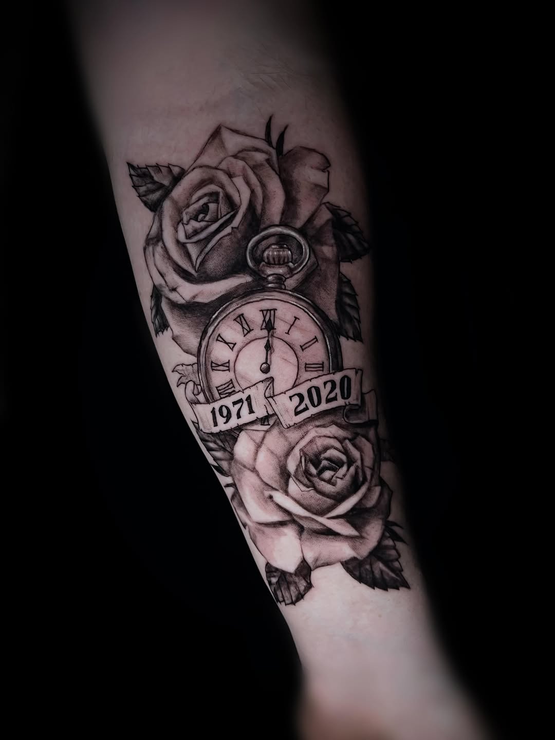 Tattoo by @saintlytattoos — black_and_grey, realism