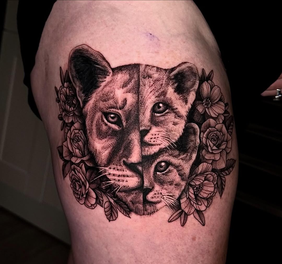 Tattoo by @noble.tattoos — realism, black_and_grey