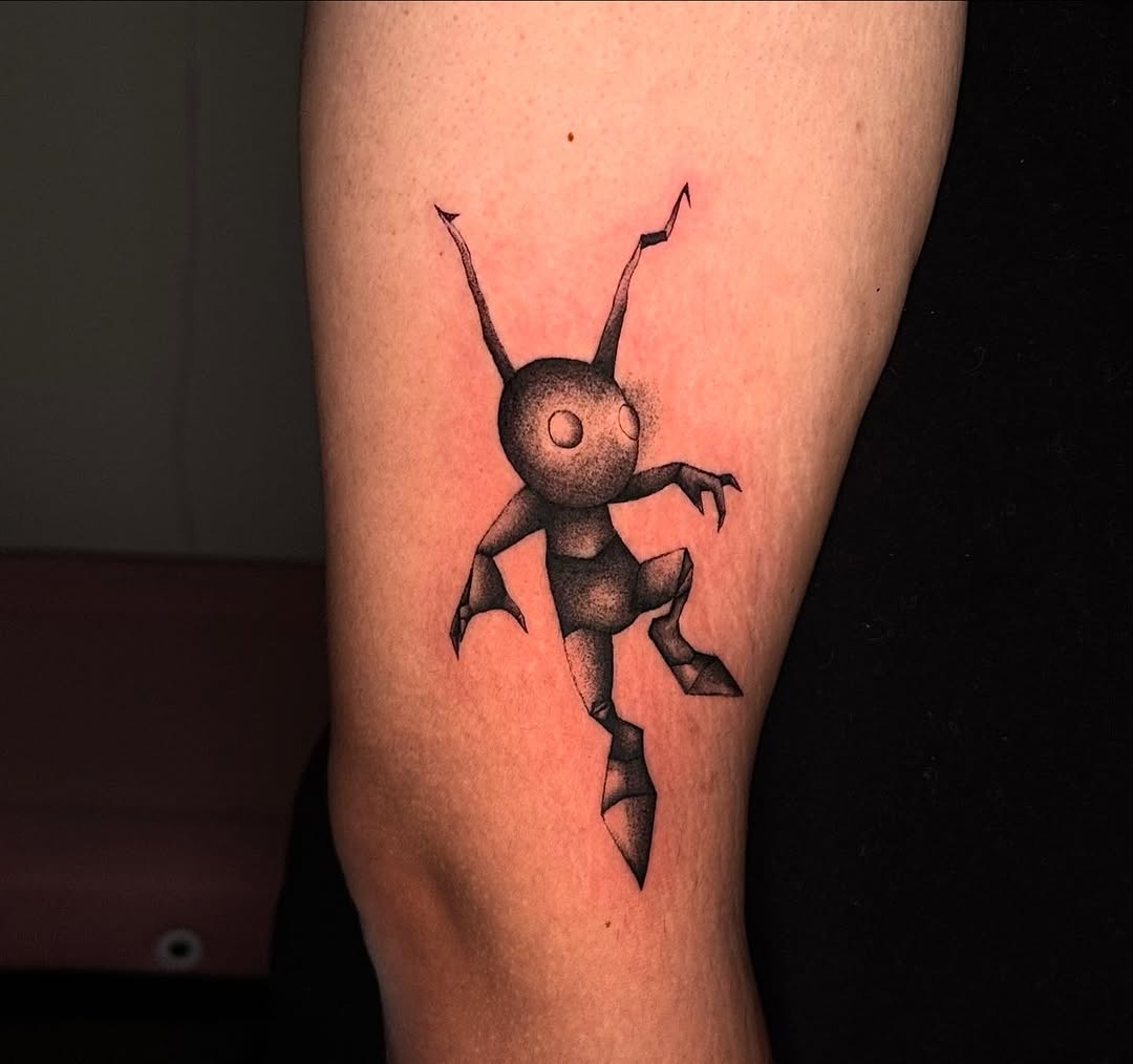 Tattoo by @noble.tattoos — dotwork, black_and_grey