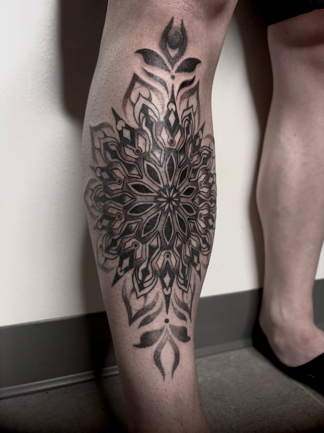 Tattoo by @love222tattoo — geometric, dotwork