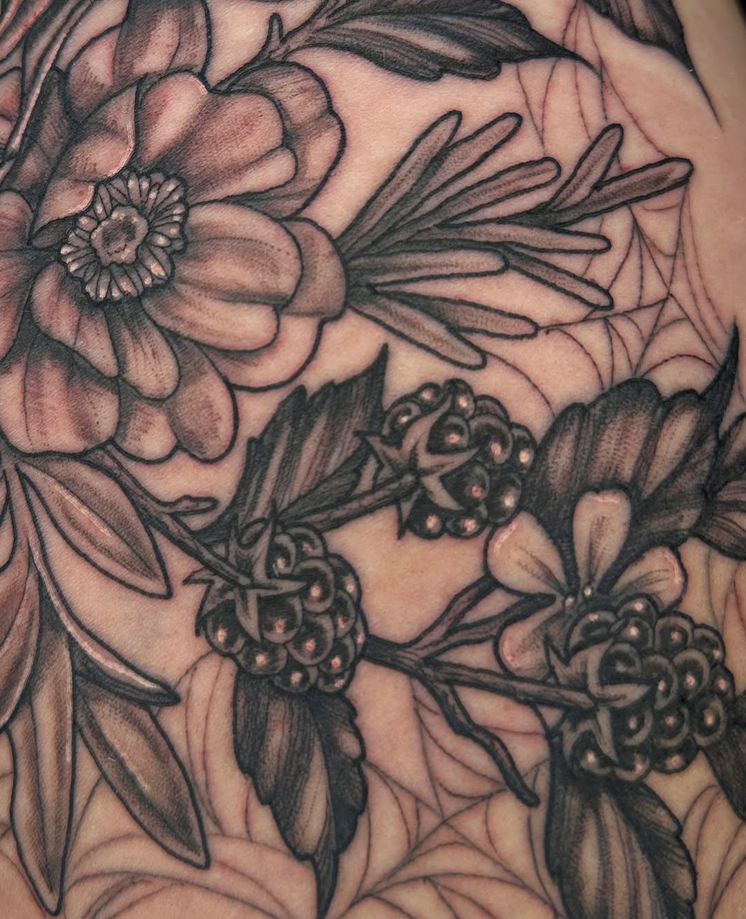 Tattoo by @persephoneink.co — black_and_grey, illustrative