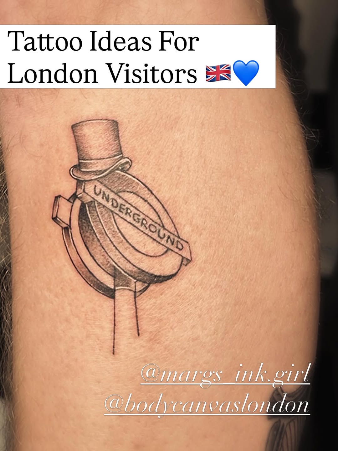 Tattoo by @margs_ink.girl โ black_and_grey, lettering_script