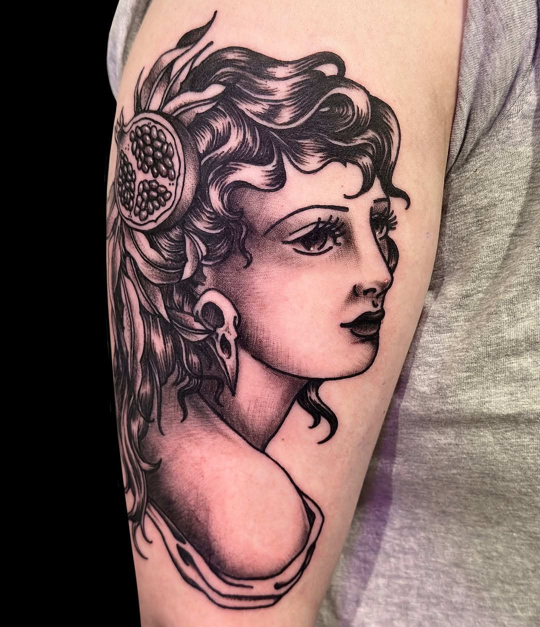 Tattoo by @shiver_beams — black_and_grey, realism