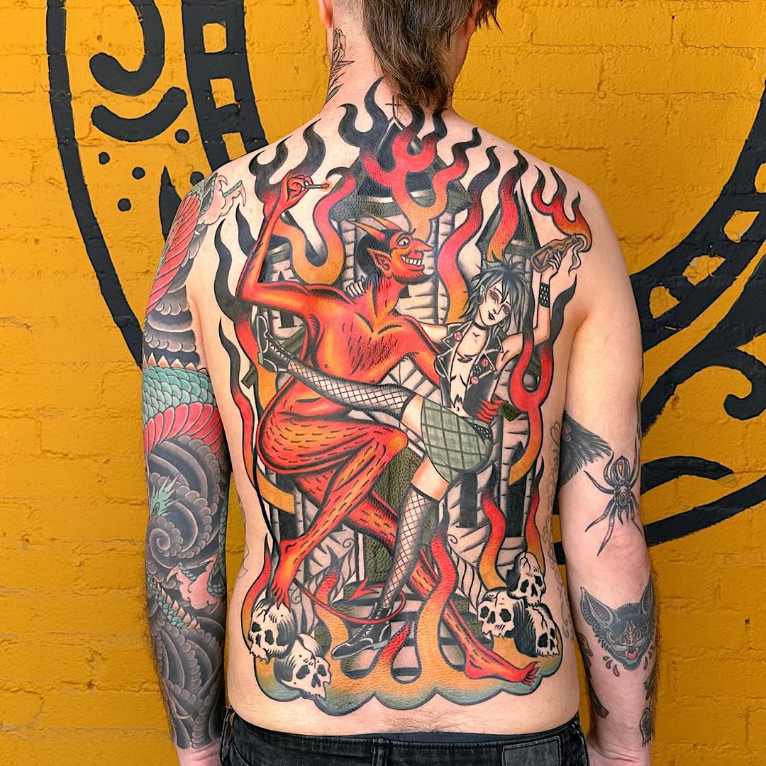 Tattoo by @heiditattoo — neo_traditional, trash_polka