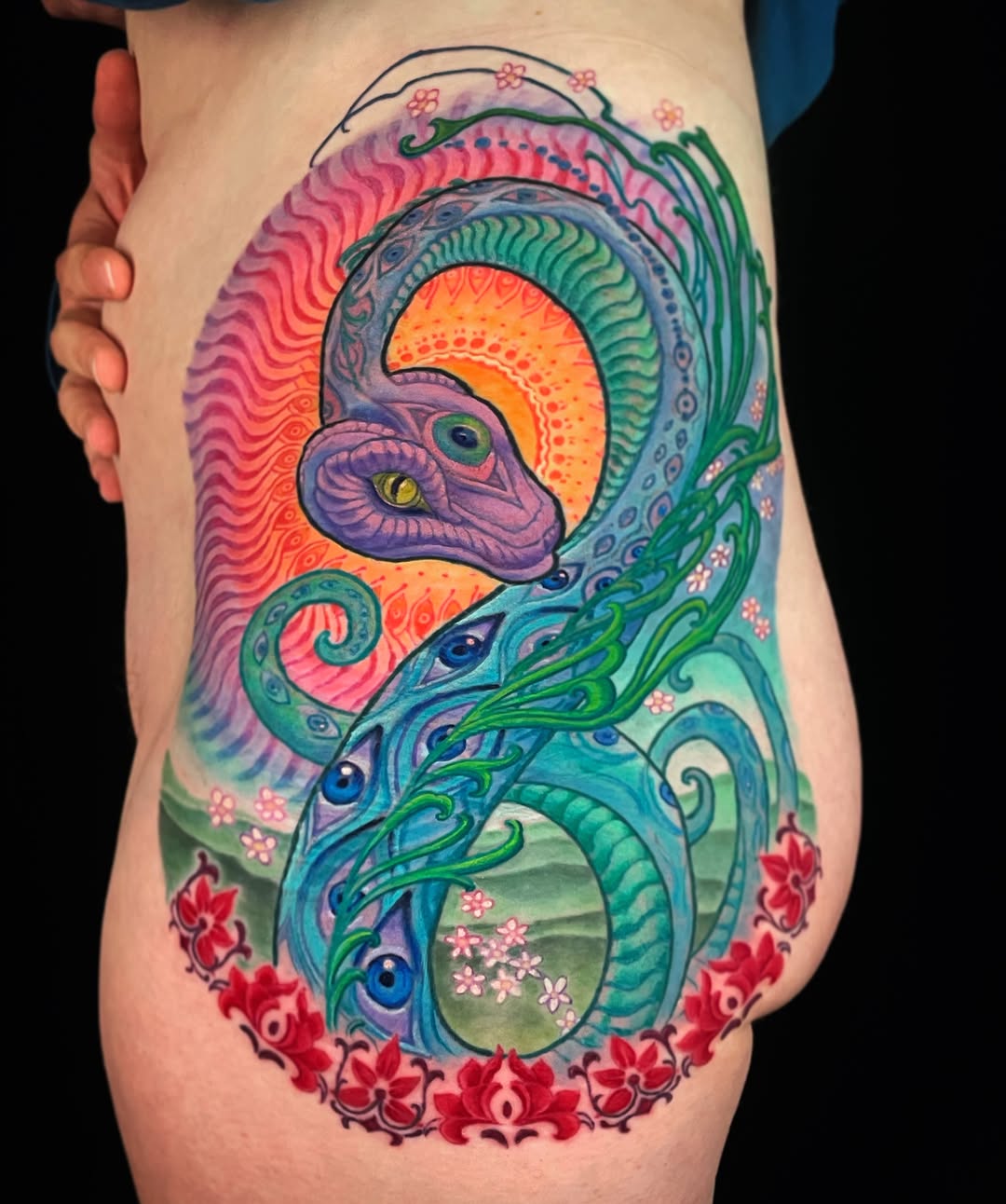 Tattoo by @dominicktattoo — new_school, surrealism